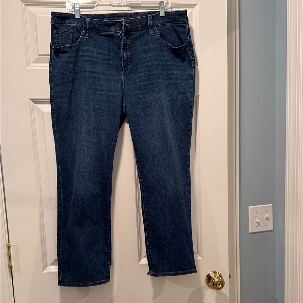 Chico's Dark Blue Ankle Jeans